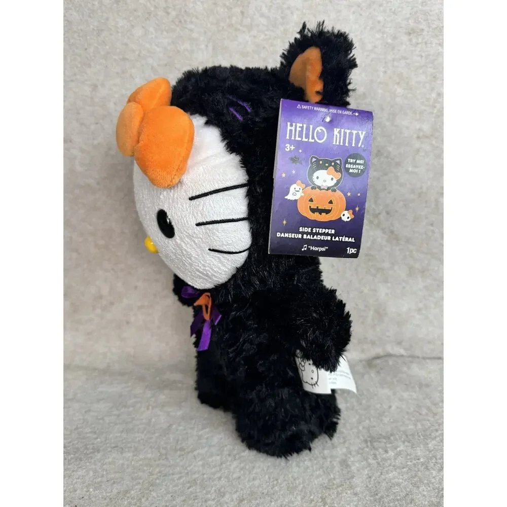 Sanrio Hello Kitty Halloween Kids Toy Black Cat Fuzzy‎ Costume Music stepper NWT